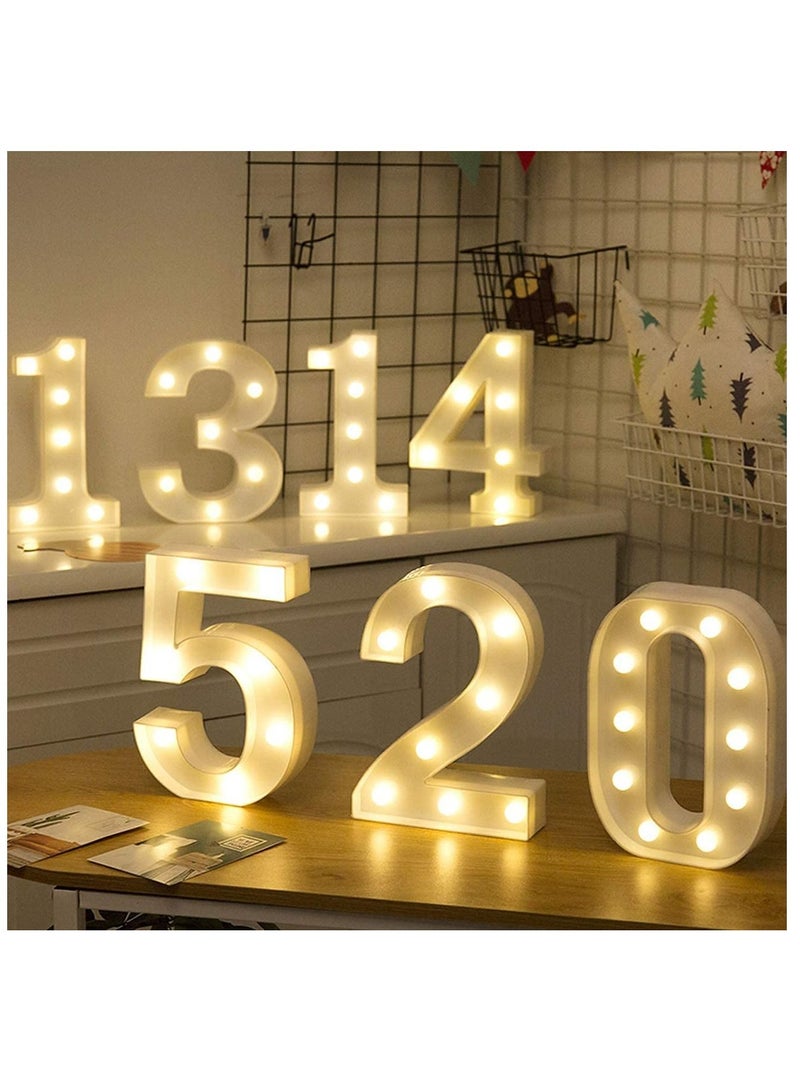 فيتاشيلي أرقام LEDs لافتة الوقوف مع مصابيح مصباح ليلي أبيض دافئ  5 - Image 3