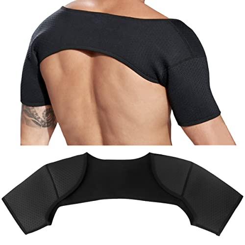 FERCAISH Double Shoulder Brace Breathable Sports Protective Gear for Chronic Tendinitis Pain Relief Shoulder Strap Brace for Sleeping Outdoor Lifting SportsM - Image 2
