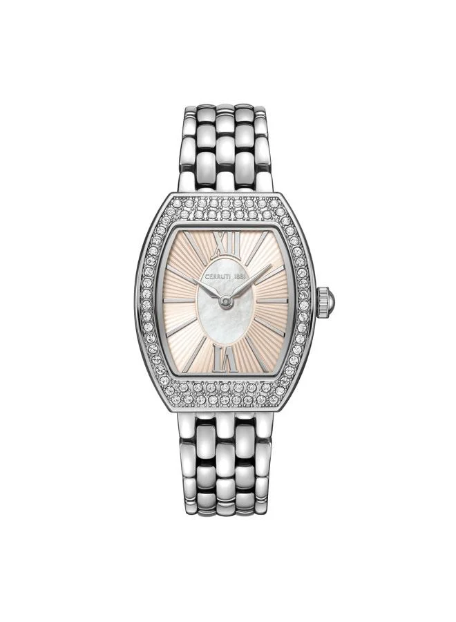 Calliano 21mm Champagne Mother-of-pearl Dial Quartz Analog Watch For Women