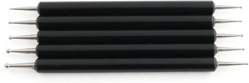 ZYAMY 5pcs Double Head Acrylic Rod Round Head Indentation Pen Pattern Tracing Stylus for Tracing, Transferring, Embossing, Drawing, Painting, Engraving, Sculpting - Image 1