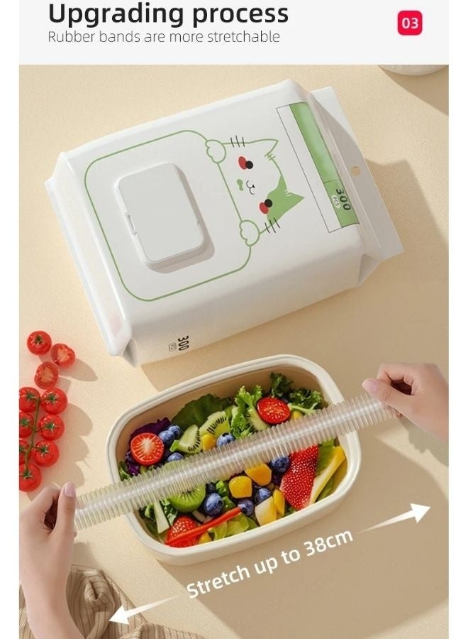 فالمر 300 قطعة غطاء طبق بلاستيكي مرن وقابل للاستخدام – أغطية صحون وأطباق مرنة لحفظ الطعام من الغبار والحشرات، مناسبة للفاكهة والخضار، الأطباق والكؤوس، مثالية للمنزل، المطاعم، الحفلات، النزهات، والشواء، سهلة الاستخدام ومرنة لتغطية جميع الأحجام - Image 3