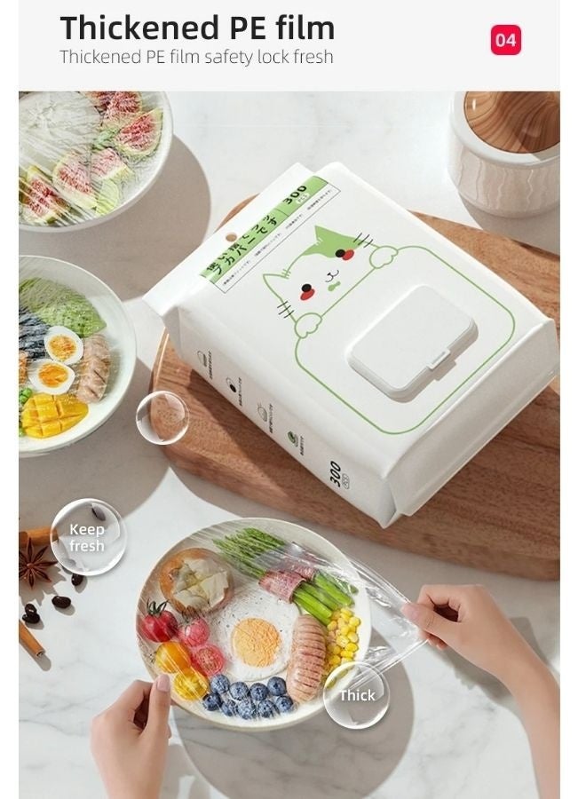 فالمر 300 قطعة غطاء طبق بلاستيكي مرن وقابل للاستخدام – أغطية صحون وأطباق مرنة لحفظ الطعام من الغبار والحشرات، مناسبة للفاكهة والخضار، الأطباق والكؤوس، مثالية للمنزل، المطاعم، الحفلات، النزهات، والشواء، سهلة الاستخدام ومرنة لتغطية جميع الأحجام - Image 4