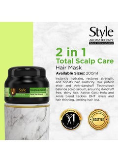 style aromatherapy Professional Total Scalp Care Lemon Hair Mask For All Hair Types | For Hair Loss Control & Hair Thinning | Anti Dandruff | 200 Ml, 1 Count  - Image 5
