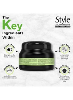 style aromatherapy Professional Total Scalp Care Lemon Hair Mask For All Hair Types | For Hair Loss Control & Hair Thinning | Anti Dandruff | 200 Ml, 1 Count  - Image 4