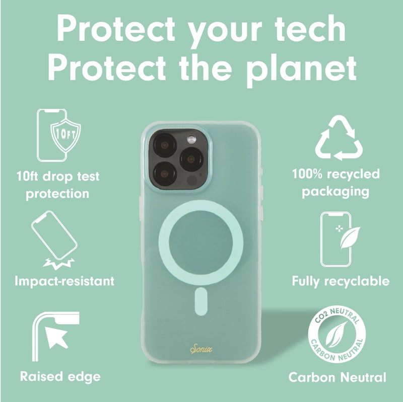 Sonix Case for iPhone 16 Pro | Compatible with MagSafe | 10ft Drop Tested | Jelly Mint - Image 4