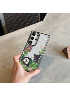 Nanjing Hongshan Forest Zoo For Samsung S25Ultra Phone Case 24 Chao Brand S23 Hard Protective Case-Color:Nanjing Red Mountain Forest Zoo (forest Adventure Team) Side Word Black Frame Hard Shell-Applicable Models:Samsung Galaxy S24