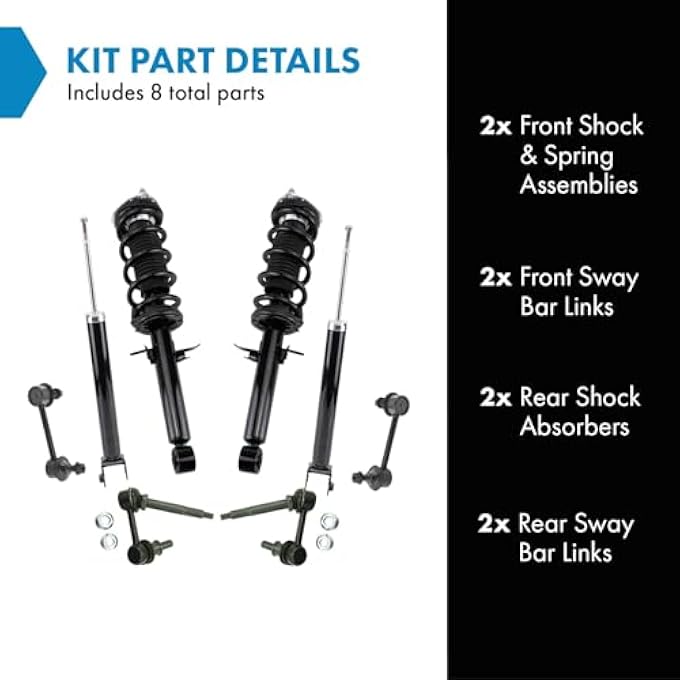 تي آر كيو مجموعة وصلات الصدمات الأمامية والخلفية المتوافقة مع نيسان 370Z موديلات 2009-2018 - Image 3
