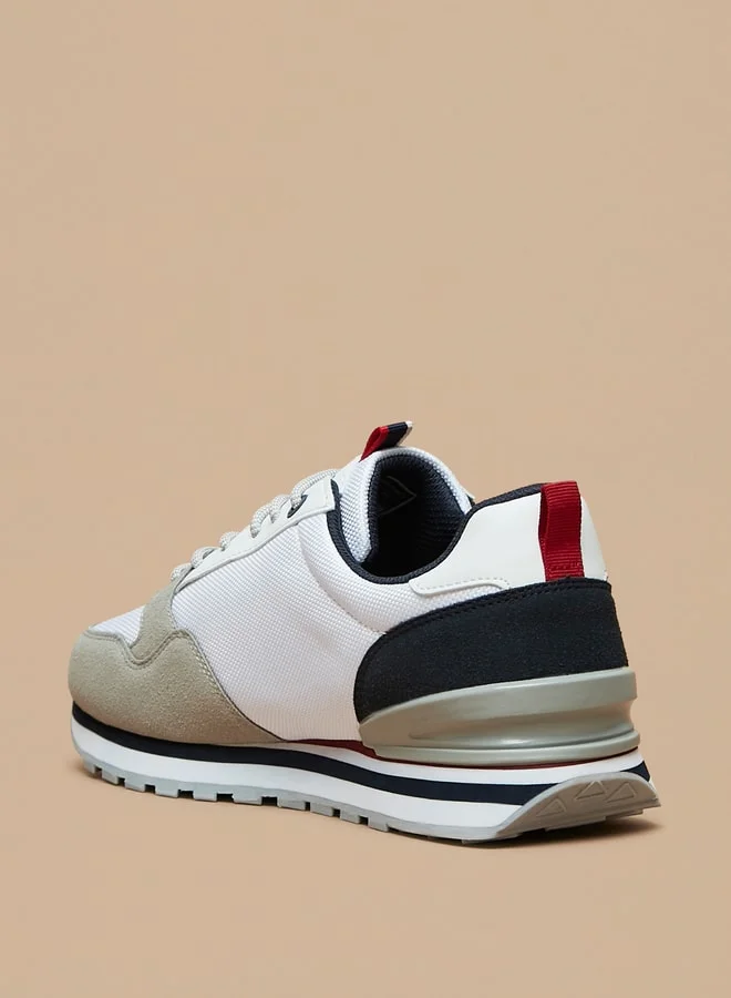 لي كوبر Men's Textured Lace-Up Sneakers