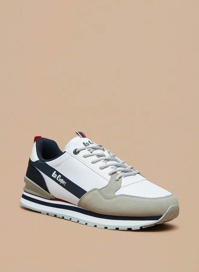 لي كوبر Men's Textured Lace-Up Sneakers