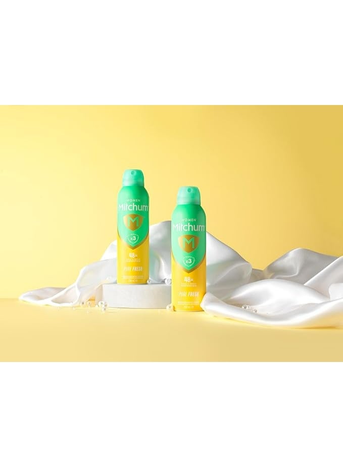 ميتشوم ميتشام مزيل عرق للسيدات ثلاثي الحماية من الروائح – بيور فريش، 48 ساعة، بخاخ مضاد للتعرق – 200 مل - Image 3