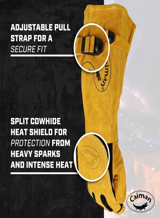 Caiman 1878-6 Welders and Foundry Gloves Gold XL - Image 5