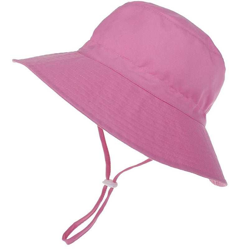 MaxNova Baby Sun Hat Toddler Summer UPF 50+ Baby Girl Bucket Hat Wide Brim Beach Hats for Baby Boys 6-12,12-24Months - Image 3