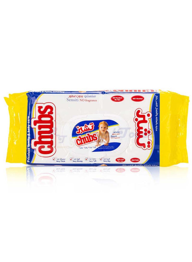 Chubs Sensiti No Fragrance Wipes 80 Pcs Pack - Image 1
