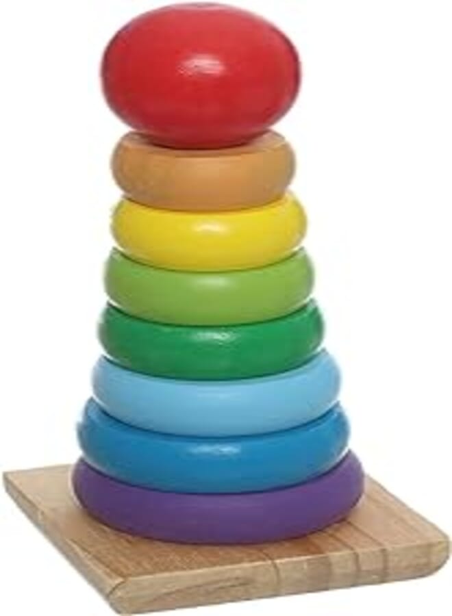 OR Rainbow Rings Toy For Kids - Multi Color 