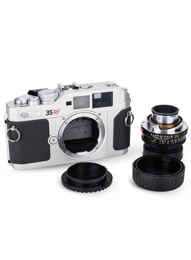 JJC 2 Pack JJC Body Cap and Rear Lens Cap Cover Kit for Leica M Mount Cameras and Leica M Mount Lenses - Image 2