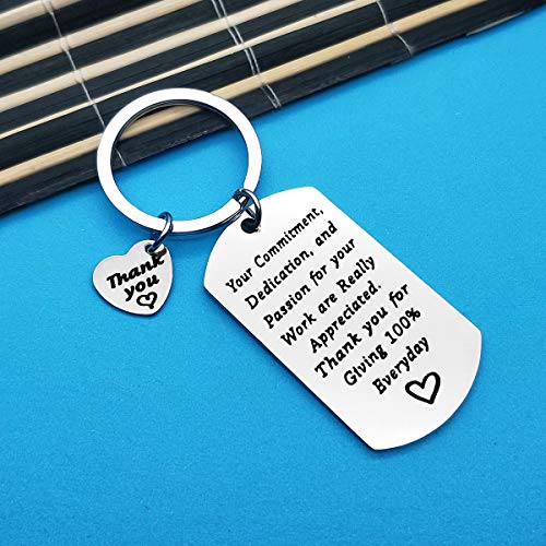 Xiahuyu Thank You Gifts Employee Appreciation Keychain Your Commitment Dedication and Passion for Your Work are Really Appreciated Keychain Thank You Gifts for Employees Coworkers - Image 4