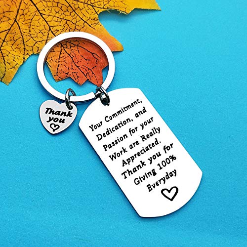 Xiahuyu Thank You Gifts Employee Appreciation Keychain Your Commitment Dedication and Passion for Your Work are Really Appreciated Keychain Thank You Gifts for Employees Coworkers - Image 5