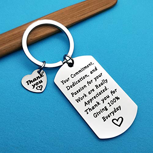 Xiahuyu Thank You Gifts Employee Appreciation Keychain Your Commitment Dedication and Passion for Your Work are Really Appreciated Keychain Thank You Gifts for Employees Coworkers - Image 3
