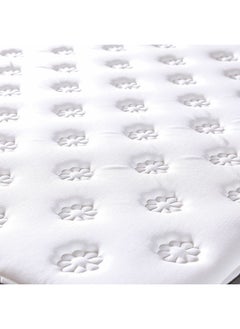 DANUBE HOME Danube Home Five Star Pocket Spring & Gel Memory Foam Double Mattress Soft Feel Double Bed Mattress Spine Balance For Pressure Relief L200xW120 cm Thickness 35 cm White/Grey  - Image 2