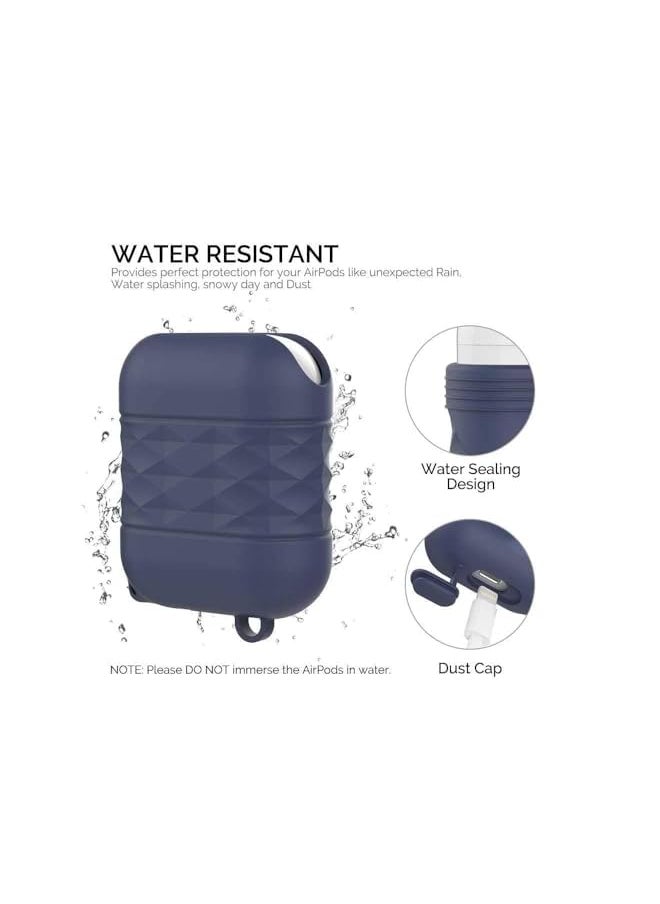 Ahastyle - Water Resistant Silicone Case For Air Pods Navy Blue Pt79 Nb - Image 1