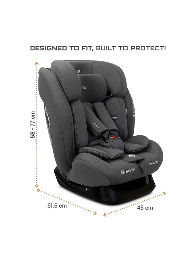 neobreez I-Hepta All-In-One Convertible Baby Infant Toddler Car Seat Latest I-Size Ecer129, Recline & Adjustable, Memory Foam, Lumbar & Reducing Cushion Forward & Rear Facing,  Group 0/1/2/3 0-36 Kg, 0-12Years  - Image 3