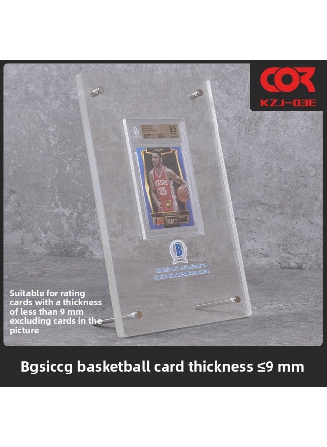 Game King PSA Baokemeng BGS Rating Card CCG Gongbo Card Star Card Exhibition Desktop Vertical Display Stand-Color:KZJ03E(BGS Basketball Card Thickness Within 9mm)  - Image 1