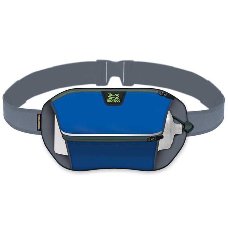 Amphipod Velocity Plus Bottle Pack Storage Hydration Belt 5K10K Endurance Ultra Running Men Women Blue 20 oz - Image 2