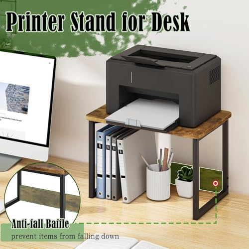 OGFC 90732 Desktop Printer Stand Shelf Organzier for Home/Office Heavy Duty Scanner/Printer Riser Under Desk for Office. - Image 2
