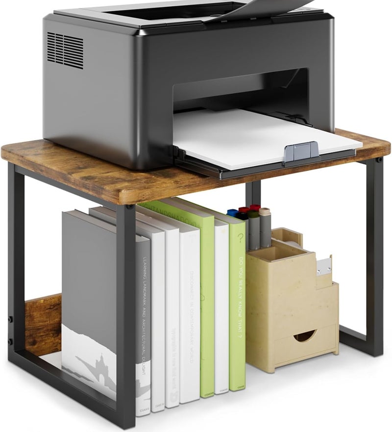 OGFC 90732 Desktop Printer Stand Shelf Organzier for Home/Office Heavy Duty Scanner/Printer Riser Under Desk for Office. - Image 1