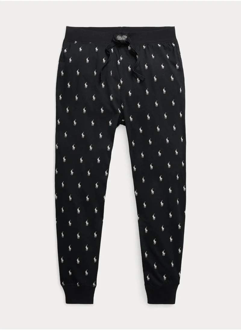 بولو رالف لورين Printed drawstring sweatpants