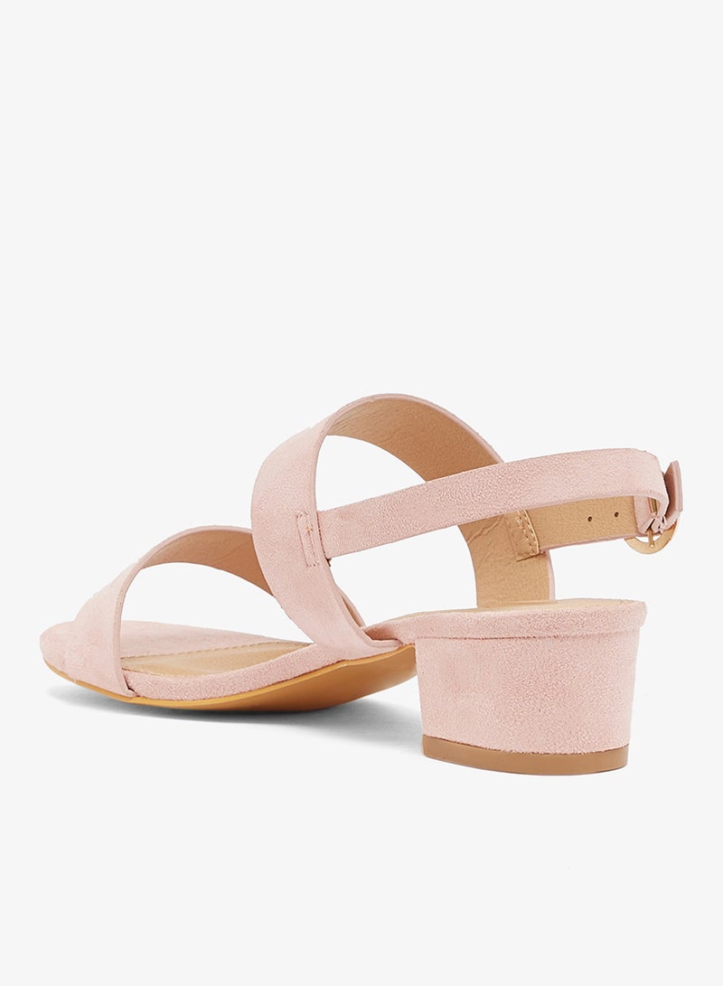 Spot-On Mid Block Heel Strap Sandals - Image 3
