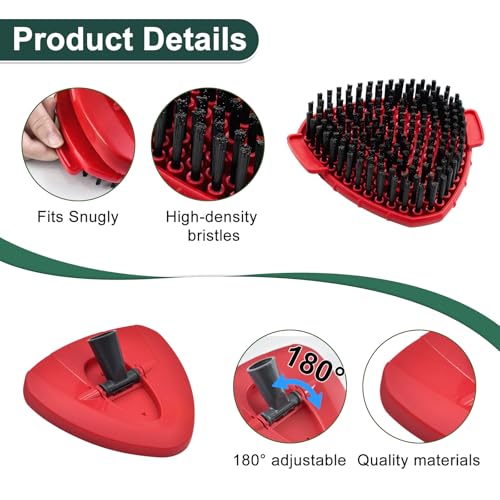 Uoiispet Mop Head Replacement for O Cedar, Spin Mop Replacement Head for Ocedar Easywring 1 Tank System, Mop Heads Includeds 4 Mop Replacement Heads , 1 Spin Scrub Brush & 1 Base - Image 5
