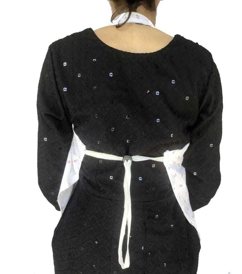 Switchon Feeding Apron Cover Maternity Cover & Scarf 100% Cotton Maternity Breastfeeding Multipurpose for Mothers (White1) - Image 4