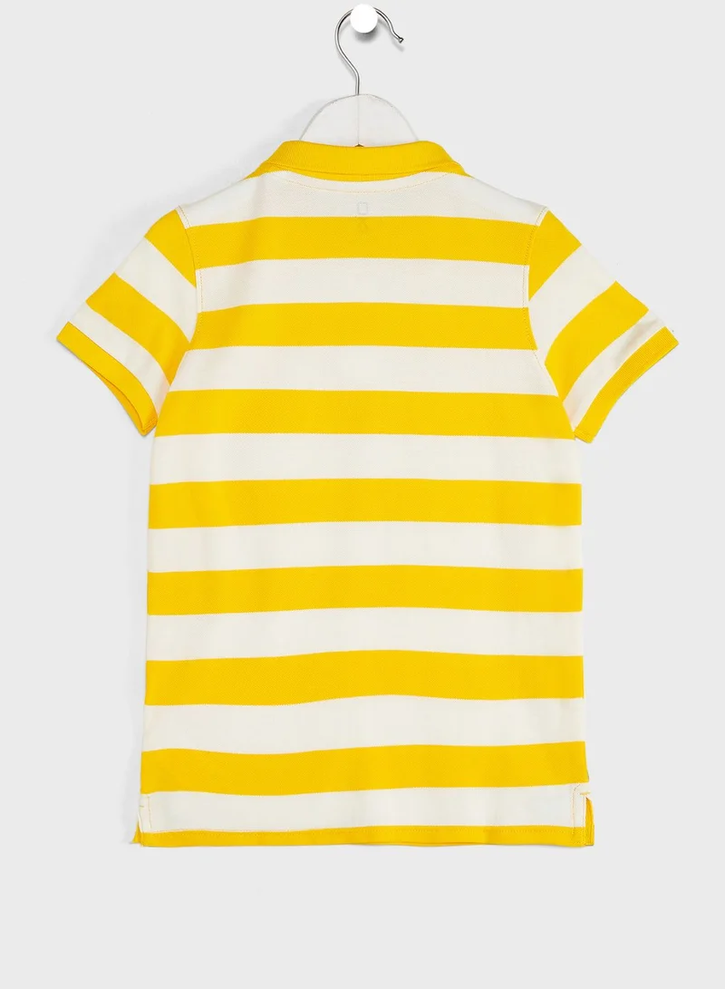 Okaidi Obaibi Youth Striped Polo