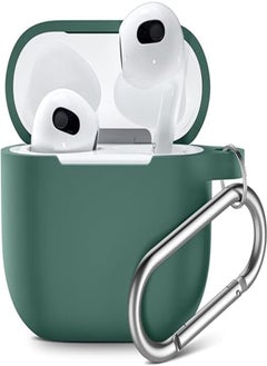 Shockproof silicone protective case for pro Airpods (green)