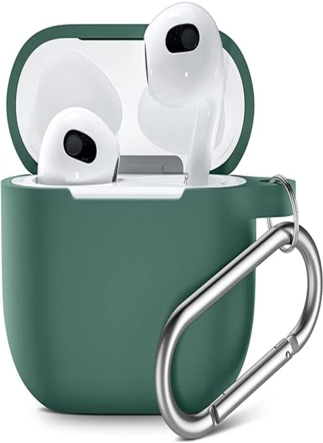 Generic - Shockproof silicone protective case for pro Airpods (green) - Image 1