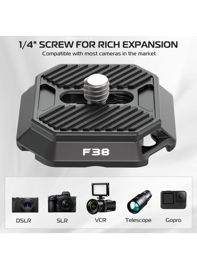 FALCAM New Version F38 Quick Release Plate, FALCAM F38 Quick Release System QR Plate Camera Tripod Mount Adapter Compatible with PD (Only Top Plate, Base Mount NOT Include) - Image 4