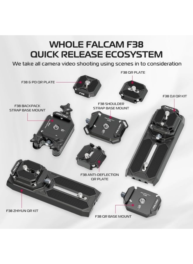 FALCAM New Version F38 Quick Release Plate, FALCAM F38 Quick Release System QR Plate Camera Tripod Mount Adapter Compatible with PD (Only Top Plate, Base Mount NOT Include) - Image 5