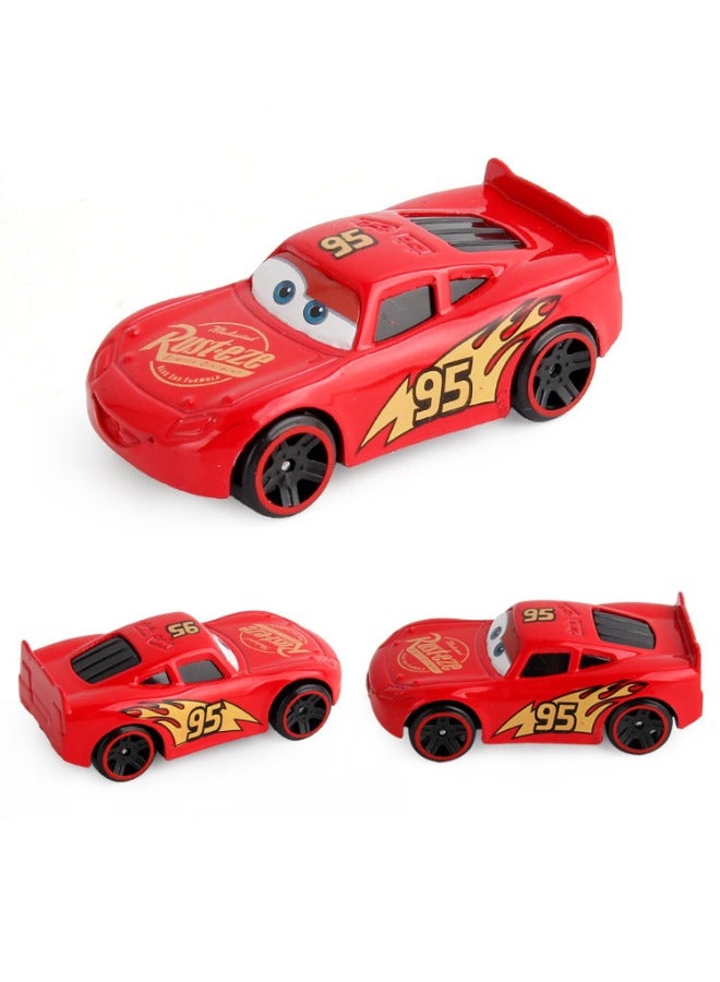 6 Pack Cars Series Alloy Toy Car, Lightning Mcqueen Car Model, Simulation Pull Back Model Car Racing Car Toys for Children Gift Collectible, 7*3.5*2.5 CM - Image 4