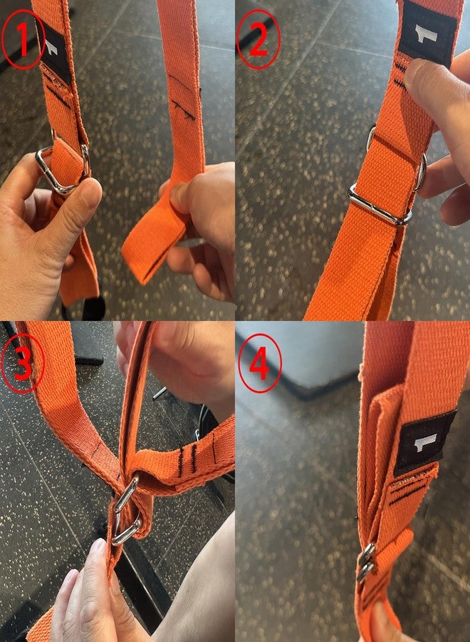 Auerllcy Pull-Up Assist Band with Adjustable Resistance – Heavy-Duty 400 lbs Elastic Power Bands for Chin-Up Training, Home Gym & Indoor Exercise – Ideal for Beginners, Students, and Adults (Orange) - Image 4