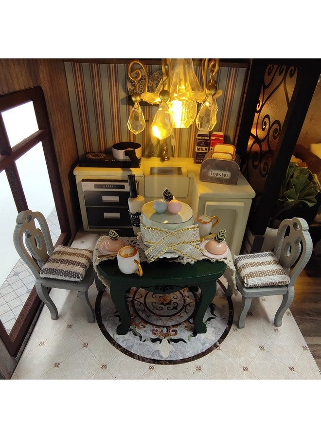 فليفر مجموعة منزل دمى فليفر المصغر، غرفة إبداعية مع أثاث، هدية فنية رومانسية (جناح بناء الأحلام) - Image 5