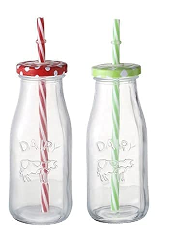 JEERZONE Multipurpose Yogurt Pudding Milk Jam Jellies Honey Spices Mousse Glass Jars with Lid Handle for Home Office 300 Ml Set of 2 - Image 3