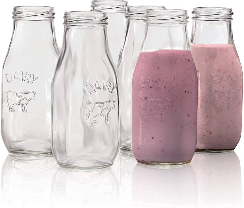 JEERZONE Multipurpose Yogurt Pudding Milk Jam Jellies Honey Spices Mousse Glass Jars with Lid Handle for Home Office 300 Ml Set of 2 - Image 4