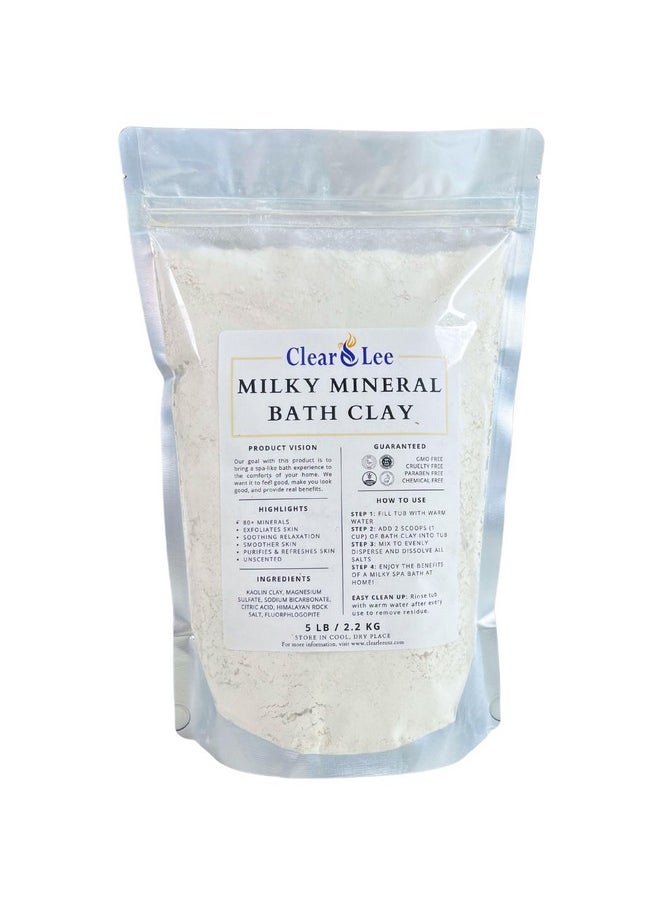 ClearLee - Milky Mineral Bath Claykaolin Clay Magnesium Sulfate (Epsom Salt) Himalayan Rock Saltsoothing And Relaxing Soakexfoliation For Smoother Skin - Image 1