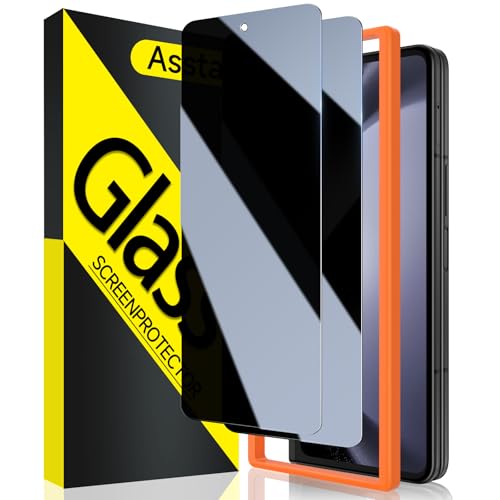 Asstar [2 Pack]Asstar Privacy Screen Protector for Samsung Galaxy Z Fold 6,9H Hardness Tempered Glass Front Privacy Samsung Galaxy Z Fold 6 Screen Protector,Anti-Scratch Case Friendly Accessories Bubble Free - Image 1