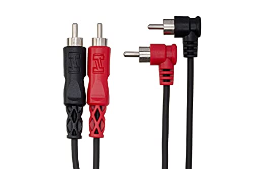 Hosa CRA-202R Dual RCA to Dual Right-Angle RCA Stereo Interconnect, 6.6 feet - Image 3