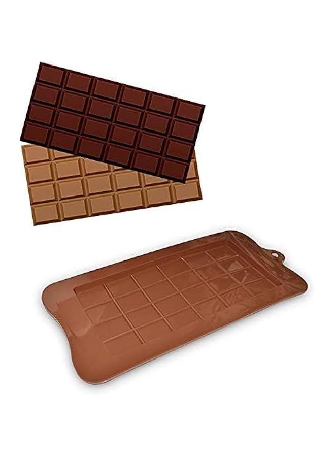 HOOKOR Break-Apart Chocolate Moulds, Set of 4 Packs Food Grade Non-Stick Silicone Protein and Energy Bar Moulds - Image 2