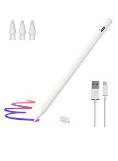 Generic 2nd Gen iPad Stylus Pen – Palm Rejection, Tilt Sensitivity, Battery Display, Magnetic Attachment, Compatible with iPad Pro, Air, Mini & iPad 6-10 Gen (2018-2022)  - Image 1
