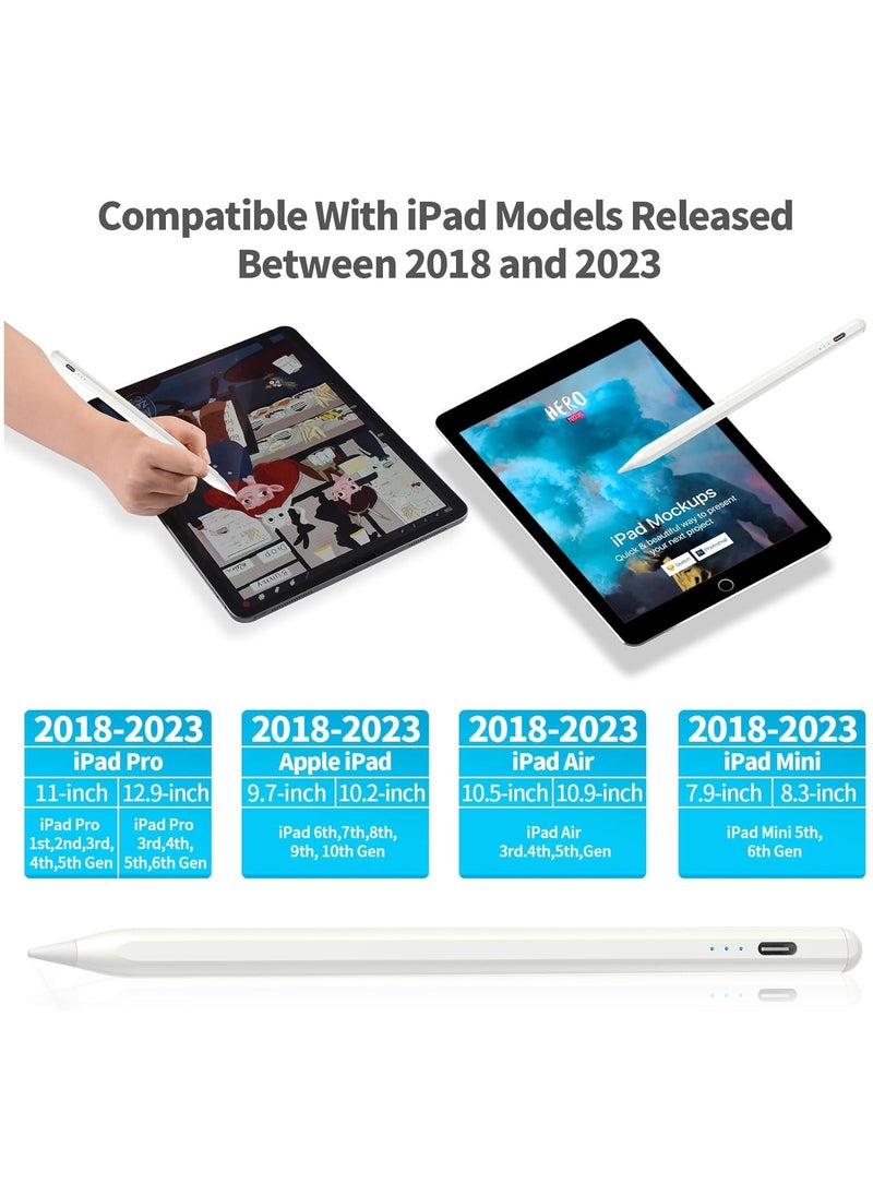 Generic 2nd Gen iPad Stylus Pen – Palm Rejection, Tilt Sensitivity, Battery Display, Magnetic Attachment, Compatible with iPad Pro, Air, Mini & iPad 6-10 Gen (2018-2022)  - Image 5