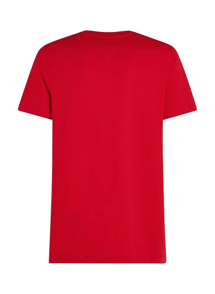 TOMMY HILFIGER Regular Fit T-Shirt With Script Logo